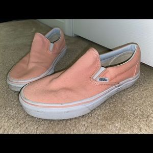 peach colored vans